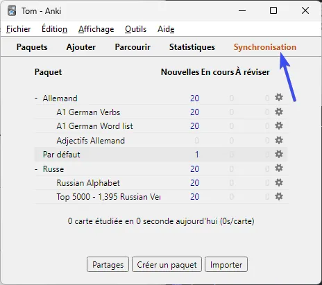 Anki_synchronisation