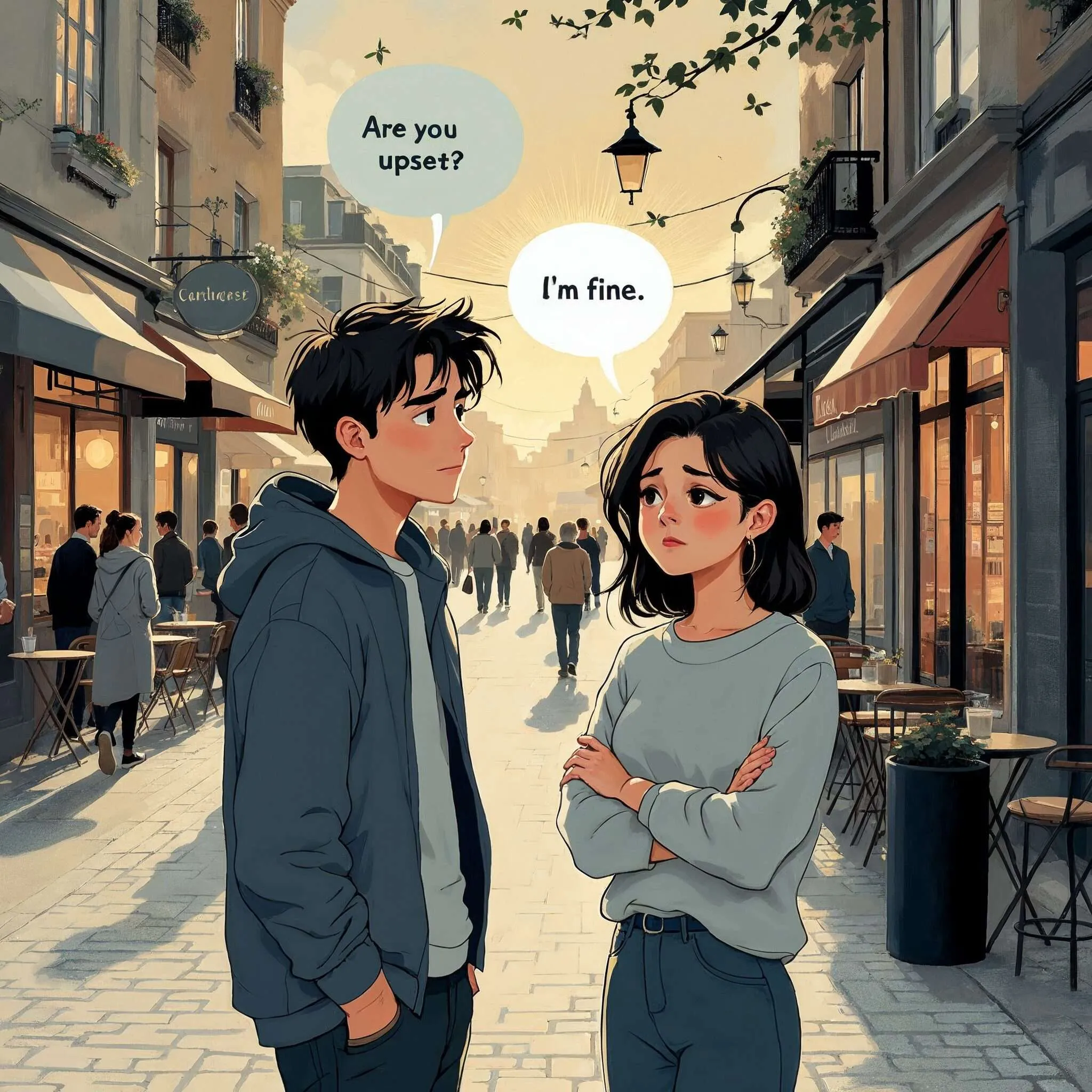 couple qui se parle.