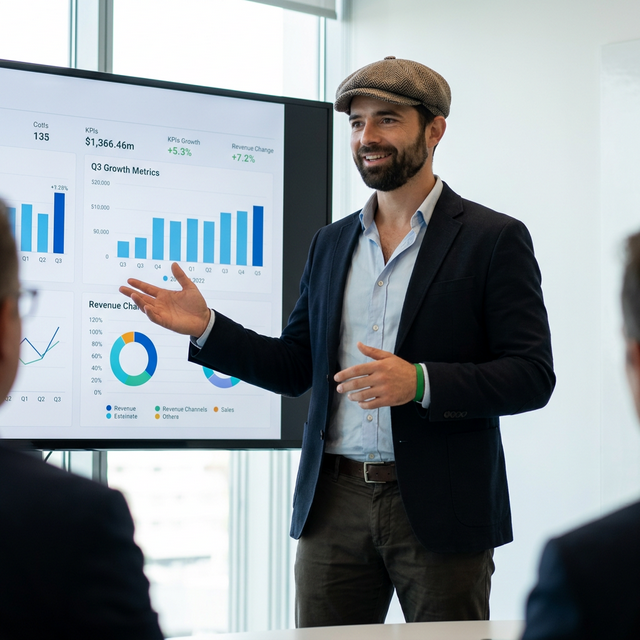 Tom enseignant l'anglais des affaires