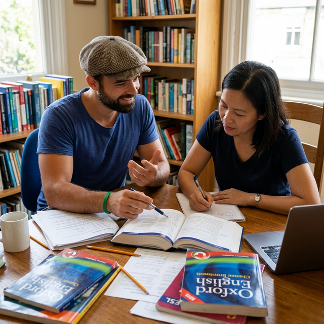 Tom donnant un cours particulier d'anglais