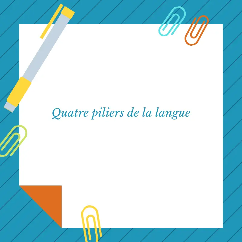 piliers de la langue anglaise