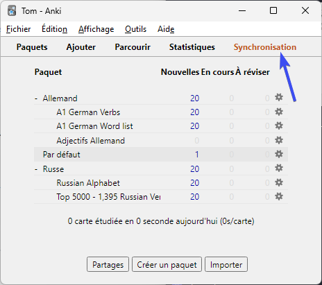 Application Anki : Un tutoriel efficace pour maîtriser l'outil (2024) 26 Anki_synchronisation