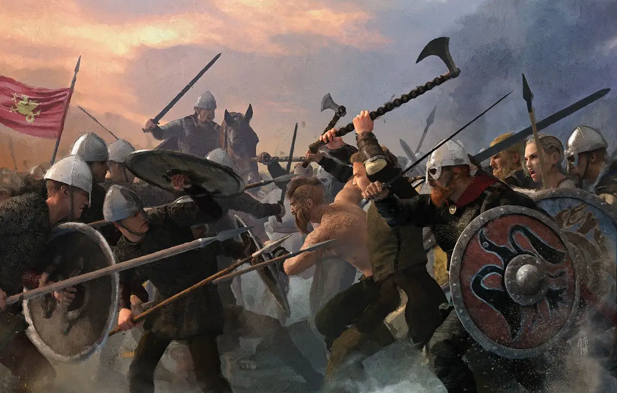Invasion en Angleterre par les Vikings
